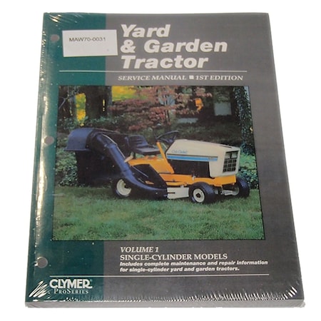 Aftermarket Yard & Garden Tractor Manual MAW70-0031